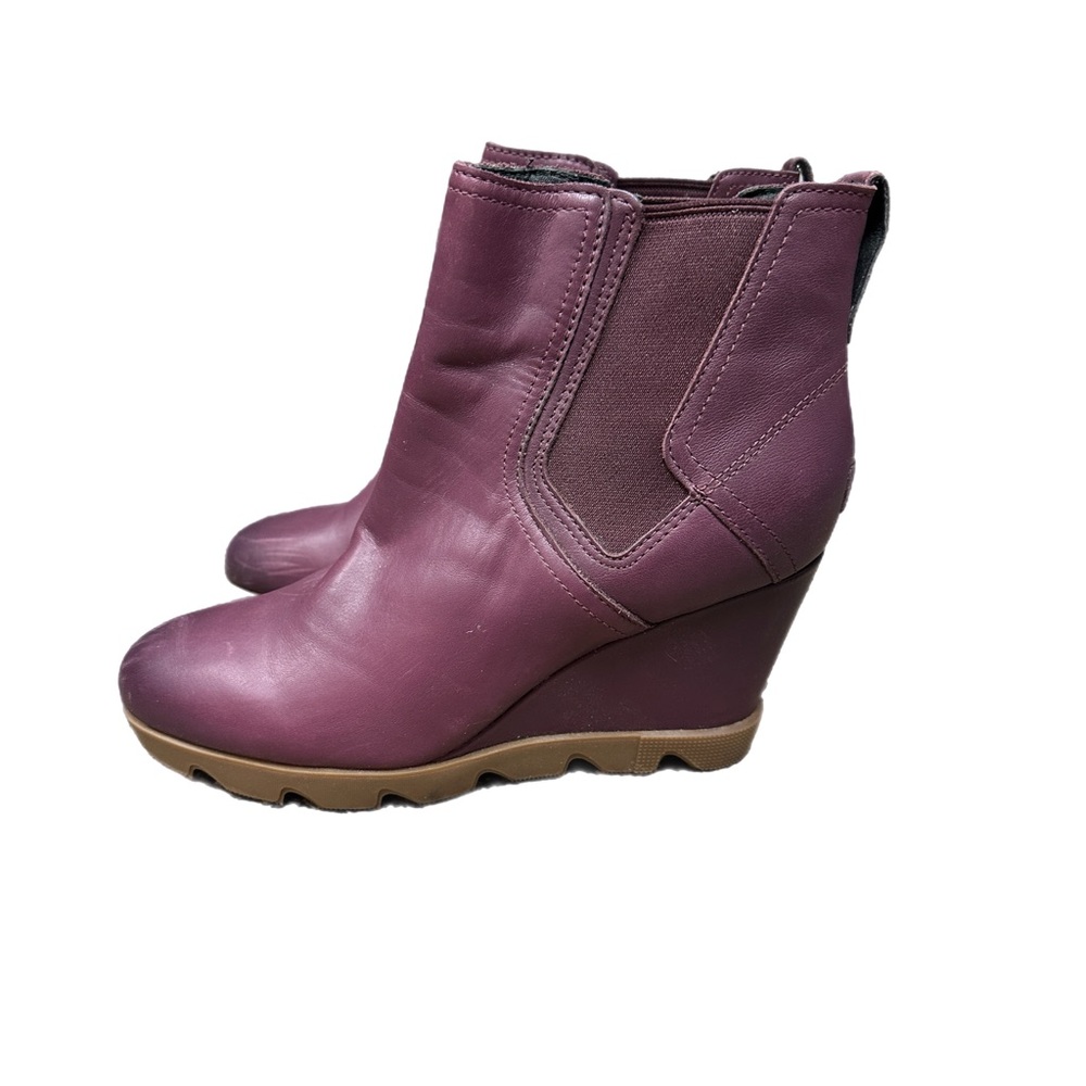Women's Purple Sorel Wedge Ankle Boots